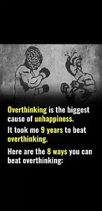 Overthinking is the biggest cause of unhappiness. Here are 7 ways you can beat overthinking too: | Francis Wachaga