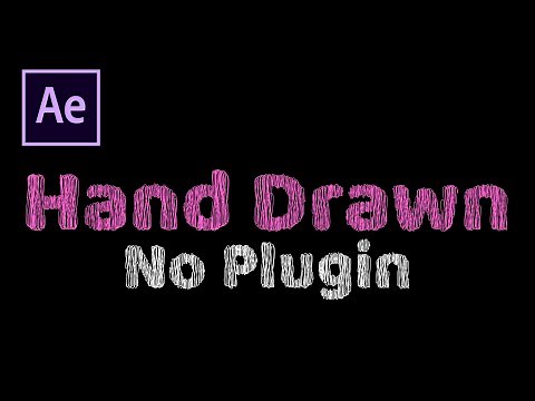 Hand Drawn Scribble Text Effect Animation in After Effects 2021 | No Plugin Needed