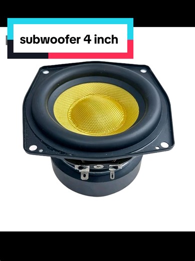Exploring the 4-Inch Speaker Subwoofer