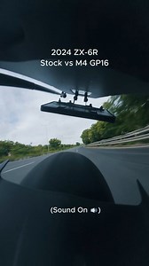2024 ZX-6R | Stock vs M4 GP16 Exhaust Sound 🔥 . . Follow: @fridayrides | Fridayrides