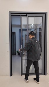 This is a PD door combining sliding and swing opening in one system. It opens fully to maximize the doorway while saving interior space. Ideal for interior partitions with flexible layout needs. #pddoor #pivotdoor #slidingdoor #interiordoor #spacesaving #doorpartition #moderndesign #aluminumdoor #interiorsolution | Window Home