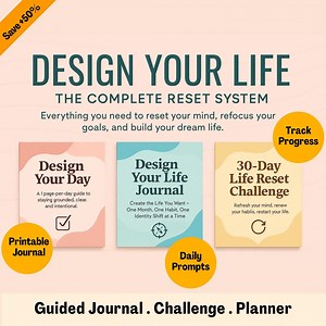 Design Your Life Bundle | Guided Journal   Challenge Workbook   Daily Planner (3-in-1, 800  Pages) - Etsy Canada