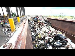 MSW Processing at the Landfill | M&J 4000M Shredder + Ecostar Screening for RDF