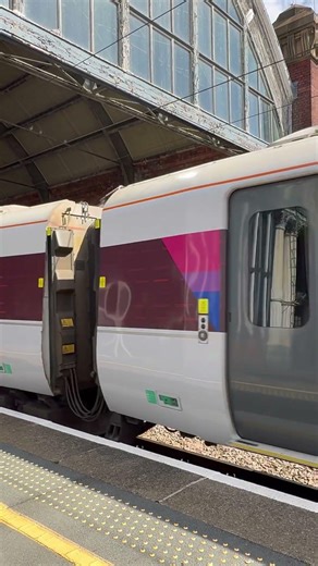 1Y13 1127 Newcastle to London Kings Cross LNER service departing Darlington 801226 Together Livery