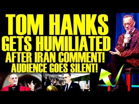 Tom Hanks LOSES IT At Event After IRAN COMMENT Backfires! PUBLIC CROWD Goes Silent!