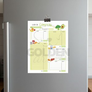 2-pack Printable Supermarket Shopping Lists / Instant Download in PDF and JPG - Etsy Canada