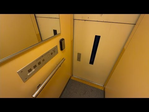 LAST RIDE!? 1989 Kalea Roped Hydraulic Elevator @ Åsbäcksgatan 34B, Söderhamn, Sweden.