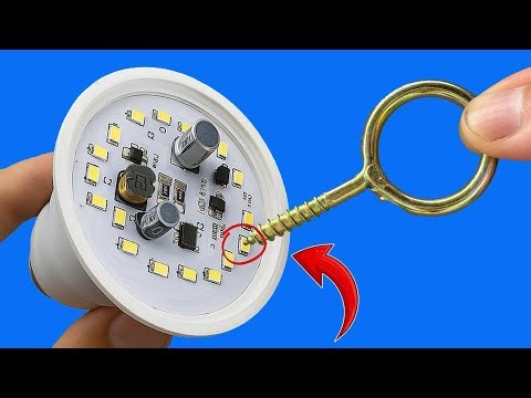 Place a regular eye screw on an LED bulb and you won’t believe the incredible result!