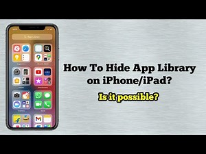 How To Hide/Remove App Library on iPhone/iPad iOS 17?