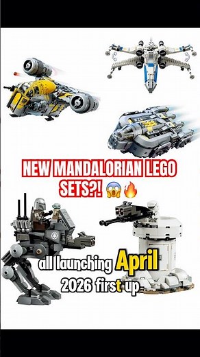 NEW LEGO Star Wars Mandalorian Movie Sets Revealed! 👀🔥 #lego #legostarwars #starwars #mandalorian