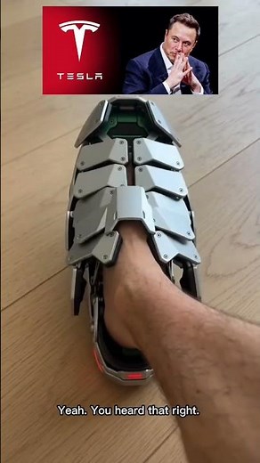 Tesla Robotic Shoes: Future Tech or Epic Fail? Wearable AI Sneakers #shorts