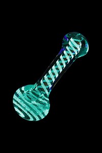 Glow in the Dark Swirl Hand Pipe