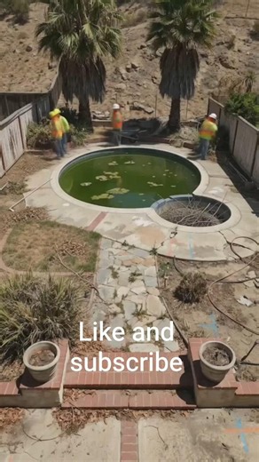 Restoration and build back yard pool #shortvideo #like #like #subscribe