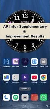 AP Inter Supplementary and Improvement Results