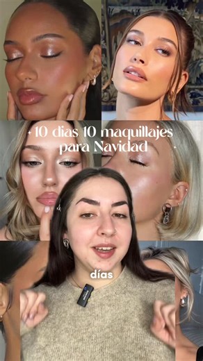 Marta | Beauty Creator 💖 on Instagram: "10 dias 10 ideas de maquillajes para Navidad ✨ Hoy este look muy sencillito con muuuuucho shimmer😍 Productos usados: - Lift & tint brow mascara @w7makeupes - Lumi Glotion ‘904’ @lorealparis - Nude & moist makeup ‘01’ @bellhypoallergenic_es - Fauxfilter luminous matte concealer ‘1.1N’ @hudabeauty @alemcomunicacion - True Rays dewy liquid bronzer ‘Bliss’ @w7makeupes - Lumi le liquid blush ‘625’ @lorealparis - Photofocus loose setting powder ‘Translucent’ @