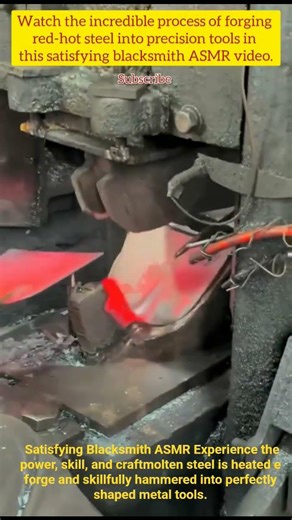 Forging Red-Hot Steel into Precision Tool Satisfying Blacksmith ASMR #amazingmachinery#viral#machine