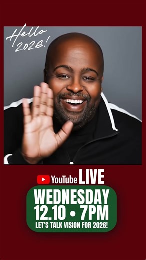 Will you join me tomorrow night to discuss 2026? I want to hear from all of you!!!!!!!