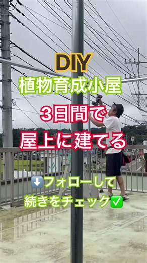 植物育成小屋建てる #ガーデニング #DIY #多肉ハウス