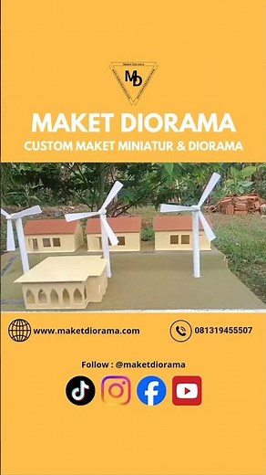 Maket Pembangkit Listrik Tenaga Bayu (PLTB)