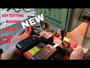 How to copy a key 368A Universal key cutting machine Dorrs key copie de clé voiture BECERI TV