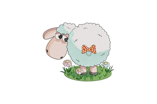 Whimsical Sheep Embroidery Design, Mini Lamb Machine Embroidery Design, Fluffy Animal File, Instant Download - Etsy