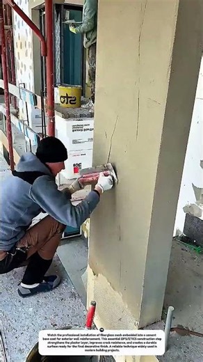 How to Install Fiberglass Mesh on Exterior Walls | EIFS Plaster Reinforcement Process