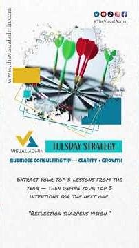 Tuesday Strategy 📊 → Reflection × Vision (Lessons + Direction)