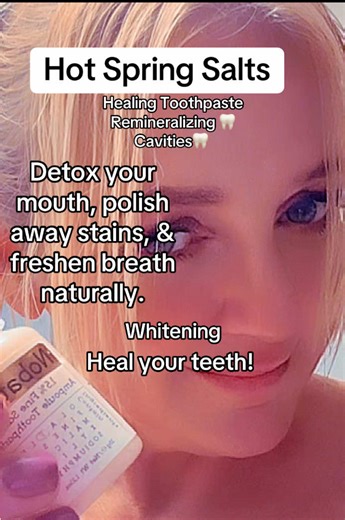 Hot Springs= Healing Salts for your teeth 💧It’s an ampoule toothpaste — super concentrated and full of active minerals that help detox your mouth, polish away stains, and freshen breath naturally. 🌿 Made with fine salt, xylitol, and malic acid for that deep clean without harsh foaming junk. 🪩 Just a pea-size drop daily — cleaner teeth, fresher breath, and a smoother feel you’ll actually notice. 🖤 Nobaton Fine Salt Ampoule Toothpaste 🧂 “#ToothGlow #SaltToothpaste #OralCareHack #Nobaton #Ampo