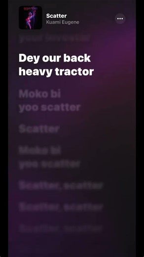 Kuami eugene scatter Lyrics Video