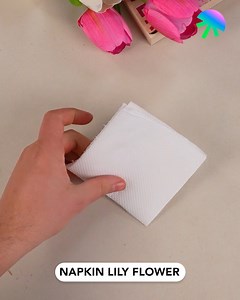 Napkin Lily Flower | Magic Hands Creations