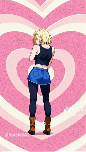 Android 18 DBZ edit #android18 #dbz #dragonball #anime #dance #edit #trend #challenge #fyp #viral #ai