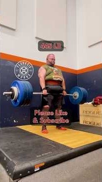 450 LB Deadlift + Timed Strongman Training | 3 Weeks Out | #gymmotivation #strongman #deadlift #gym