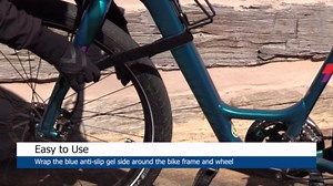 KAC Ride Bicycle Wheel Stabilizer Straps with Anti-Slip Gel Grip