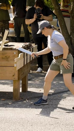 Clips from the 2023 Blade Sports World Final that happened at BLADE Show. Via @sharpeningsupplies on IG #bladesports #knifelife #knives #cutting #BladeShow #chopper #bladeforums #blademagazine #knifelife | Blade Show