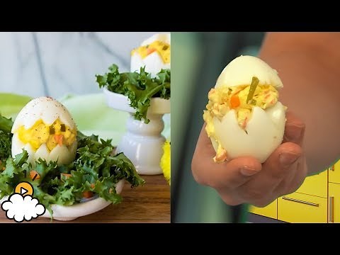 How To Make Baby Chick Deviled Eggs (CUTE!)
