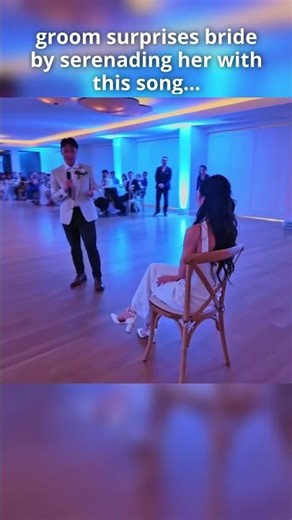 Groomsmen surprises BRIDE with perfect song! #wedding #weddingdance #surprise