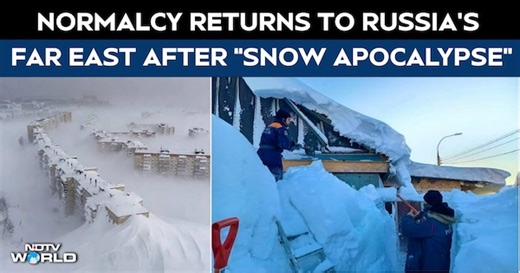 Russia’s Kamchatka Slowly Recovers After “Snow Apocalypse” | Deadly Cyclone & Record Snowfall