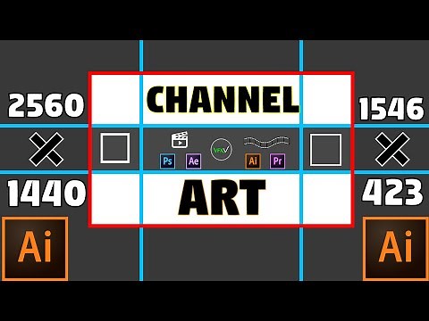 How to make a Professional Youtube Banner or Channel Art in Adobe Illustrator CC 2020