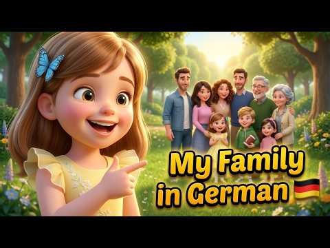 👉 Learn German with a Story | My Family in German 🇩🇪 (Easy for Beginners)