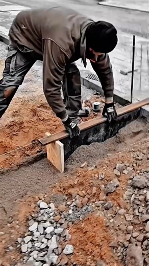 Manual Sand Leveling Work Tool for Construction Base Preparation #worktool