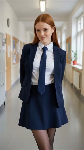 Classic School Uniform OOTD 📚💙