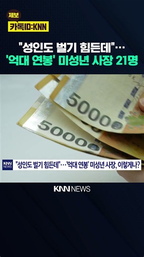"5살도 안 됐는데 1억?"… 미성년 '억대 연봉' 21명 / KNN