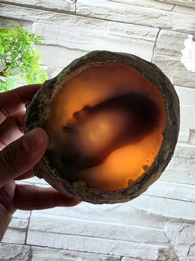 Enhydro Agate / Natural Bubble Madagascar Agate / Home Decor / Chakra / Rocks and Minerals / St89 - Etsy