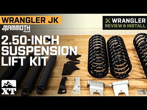 Jeep Wrangler JK 4-Door Mammoth 2.50-Inch Suspension Lift Kit Review & Install