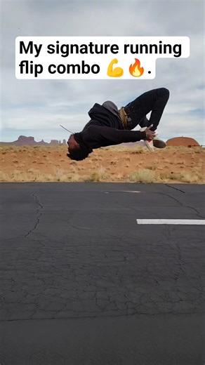 My signature running flip combo 💪💪. #flipping #talented #flips #viralshorts #viral