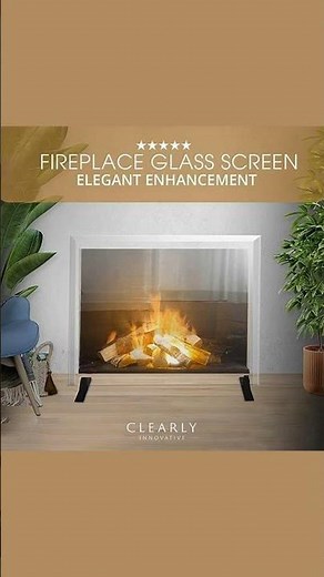 Elevate Your Space with This Stunning Fireplace Screen!