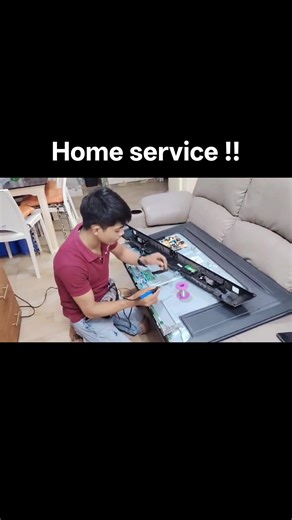 Home service tv tech! #tv #technician #homeservice | Marcdrix Abueva Technician
