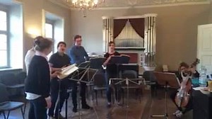 Looking forward to a concert full of Bach today here in Eichstätt.... In rehearsal yesterday.... | Voces8