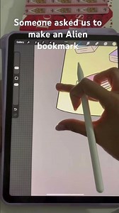 A book lover asked us to design an alien bookmark and here it is.. do you like it?