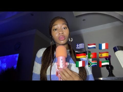 ASMR whispering “sleep” in 10 different languages 🤍find your language 💤pt 1